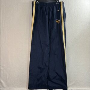 Vintage Champion Georgia Tech Track Pants Mens L Blue Baggy Tearaway Windbreaker